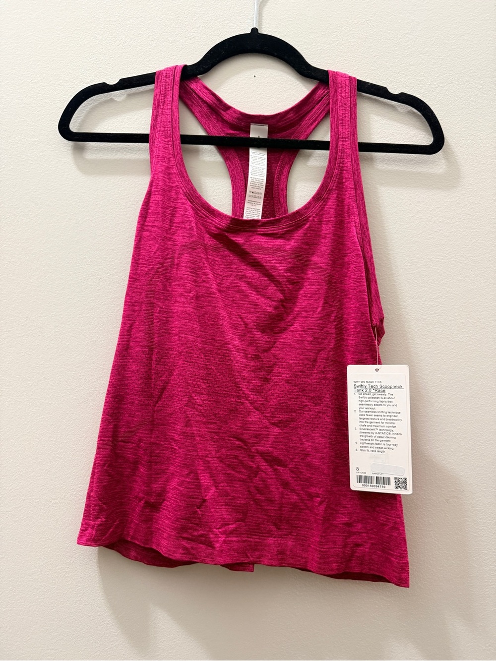 lululemon athletica Bright Fuchsia Racerback Tank